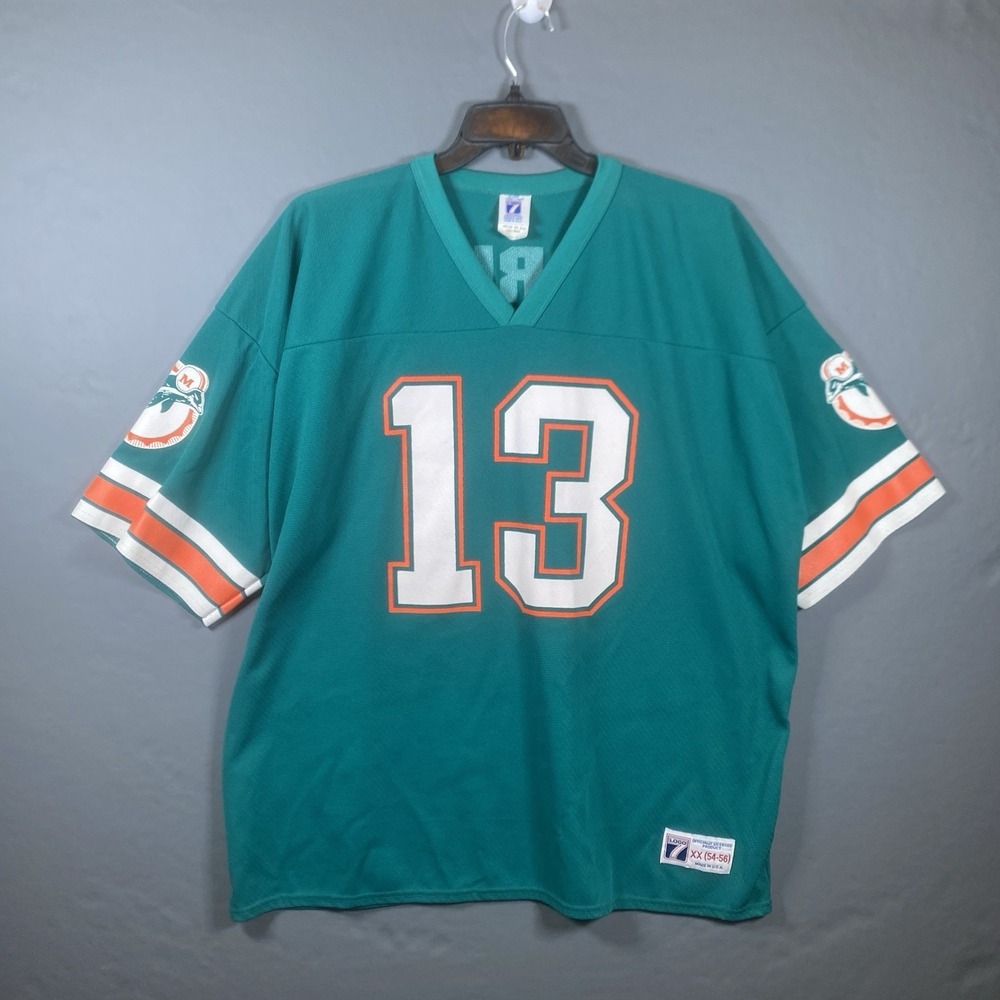 Vintage Miami Dolphins Dan Marino Jersey Mens XXL Logo 7 90s Made in USA
